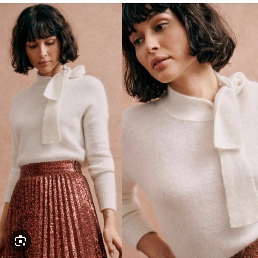 Sezane Zaria Jumper Écru. - Size M
